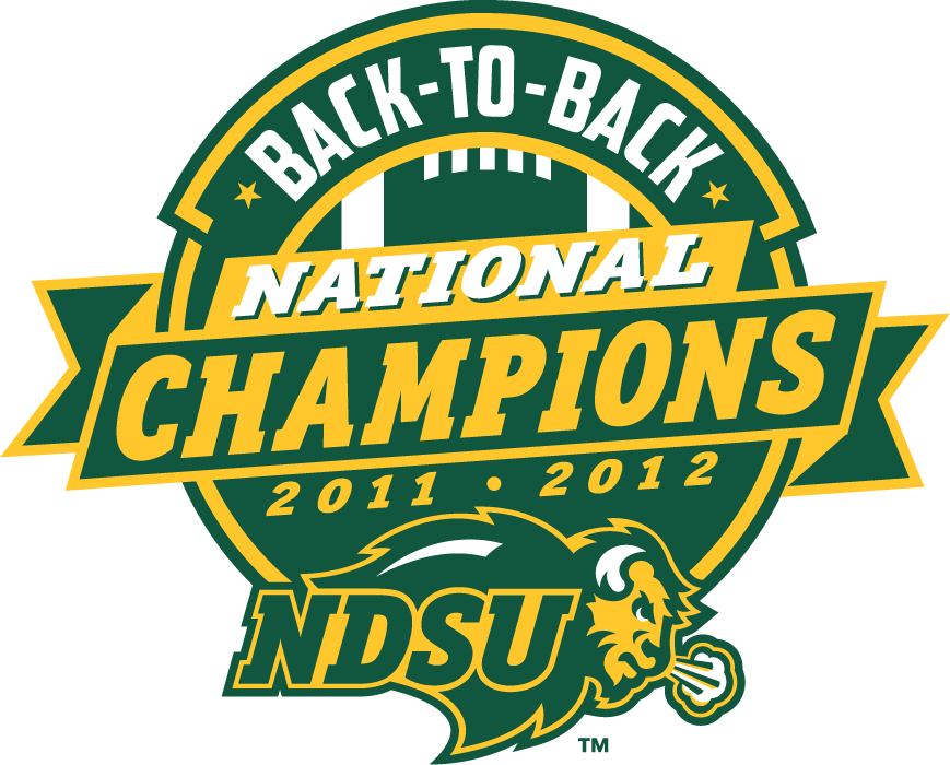 North Dakota State Bison 2012 Champion Logo diy iron on heat transfer